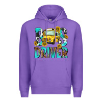 Purple bus driver Premium Hoodie - NancyCooperArtShop