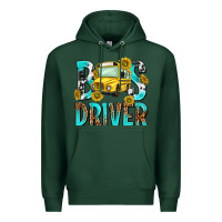 Sports Green bus driver Premium Hoodie - NancyCooperArtShop