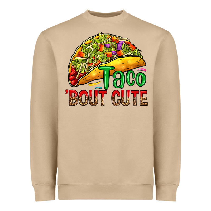 Taco 'bout Cute Heavyweight Sweatshirt by RanaPortraitStore | Teevron