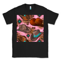 Black western cowboy hat seamless pattern Classic Tee - BundleAndBundleShop