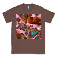 Chestnut western cowboy hat seamless pattern Classic Tee - BundleAndBundleShop