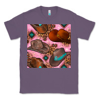 Lavender western cowboy hat seamless pattern Classic Tee - BundleAndBundleShop