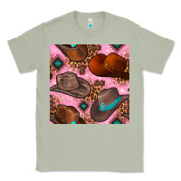 Matcha western cowboy hat seamless pattern Classic Tee - BundleAndBundleShop