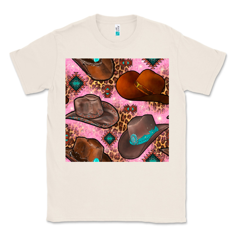 Western Cowboy Hat Seamless Pattern Classic Tee by BundleAndBundleShop | Teevron