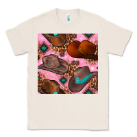 Natural western cowboy hat seamless pattern Classic Tee - BundleAndBundleShop