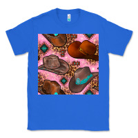 True Royal western cowboy hat seamless pattern Classic Tee - BundleAndBundleShop