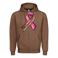 Chestnut breast cancer sport ribbons Zipper Hoodie - AdoDesignShop