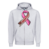 Breast Cancer Sport Ribbons Zipper Hoodie | Teevron