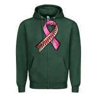 Sports Green breast cancer sport ribbons Zipper Hoodie - AdoDesignShop