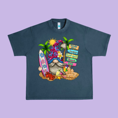 Beach Gnome Urban Heavy Tee Designed By Texasbilliewilder
