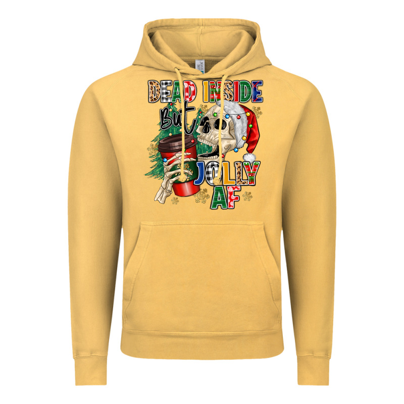 Dead Inside But Jolly As Fuck Vintage Hoodie by MaliasSmallBusiness | Teevron