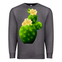 Charcoal Heather texas cactus Premium Sweatshirt - LillyAllenDesigns