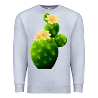Heather Grey texas cactus Premium Sweatshirt - LillyAllenDesigns