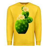 Lemon texas cactus Premium Sweatshirt - LillyAllenDesigns