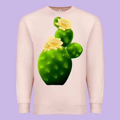 Texas Cactus Premium Sweatshirt Designed By Lillyallendesigns