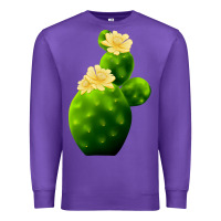 Purple texas cactus Premium Sweatshirt - LillyAllenDesigns
