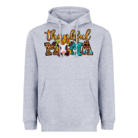 Heather Grey thankful mama baby calf Heavyweight Hoodie - Jasminsmagicworld