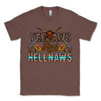 Chestnut yeehaws and hellnaws Classic Tee - CowhideDigitalArt