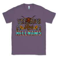 Lavender yeehaws and hellnaws Classic Tee - CowhideDigitalArt