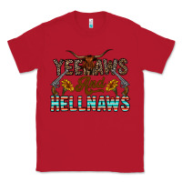Red yeehaws and hellnaws Classic Tee - CowhideDigitalArt