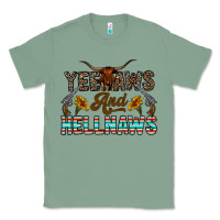 Sage yeehaws and hellnaws Classic Tee - CowhideDigitalArt