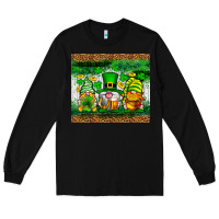 Black St. Patrick's Day gnomies tumbler St. Patricks Day Long Sleeve Tee - Neo Western