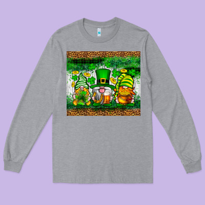 St. Patrick's Day Gnomies Tumbler St. Patricks Day Long Sleeve Tee Designed By Neo Western
