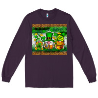 Plum St. Patrick's Day gnomies tumbler St. Patricks Day Long Sleeve Tee - Neo Western