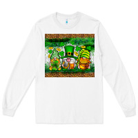 White St. Patrick's Day gnomies tumbler St. Patricks Day Long Sleeve Tee - Neo Western