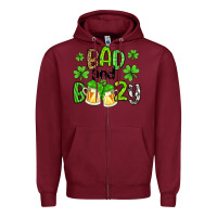Burgundy bad and boozy Zipper Hoodie - Artiststas