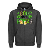 Charcoal Heather bad and boozy Zipper Hoodie - Artiststas