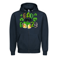 Navy bad and boozy Zipper Hoodie - Artiststas