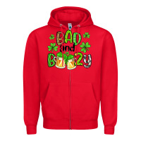 Red bad and boozy Zipper Hoodie - Artiststas