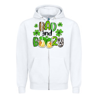 White bad and boozy Zipper Hoodie - Artiststas