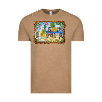 Vintage Coffee summer time pineapple and  beach Vintage Tee - BarkalooDesign