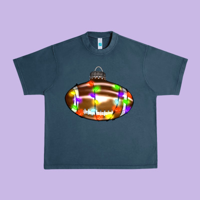Christmas Football Urban Heavy Tee Designed By Ranaportraitstore