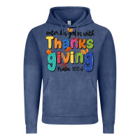 Vintage Denim enter his gates with thanksgiving psalm 100 4 Vintage Hoodie - MaliasSmallBusiness