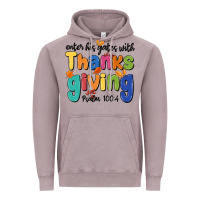 Vintage Zinc enter his gates with thanksgiving psalm 100 4 Vintage Hoodie - MaliasSmallBusiness