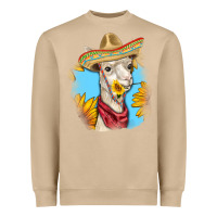 Mushroom Sombrero Llama Heavyweight Sweatshirt - RanaPortraitStore