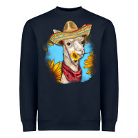 Navy Sombrero Llama Heavyweight Sweatshirt - RanaPortraitStore
