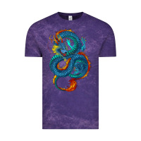 Cloud Purple blue dragon Vintage Tee - RanaPortraitStore