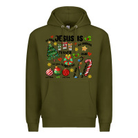 Army Green religious christmas Premium Hoodie - MaliasSmallBusiness