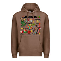 Chestnut religious christmas Premium Hoodie - MaliasSmallBusiness