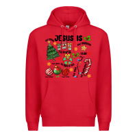 Red religious christmas Premium Hoodie - MaliasSmallBusiness