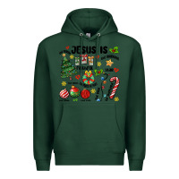 Sports Green religious christmas Premium Hoodie - MaliasSmallBusiness