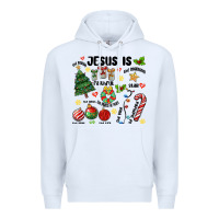 White religious christmas Premium Hoodie - MaliasSmallBusiness