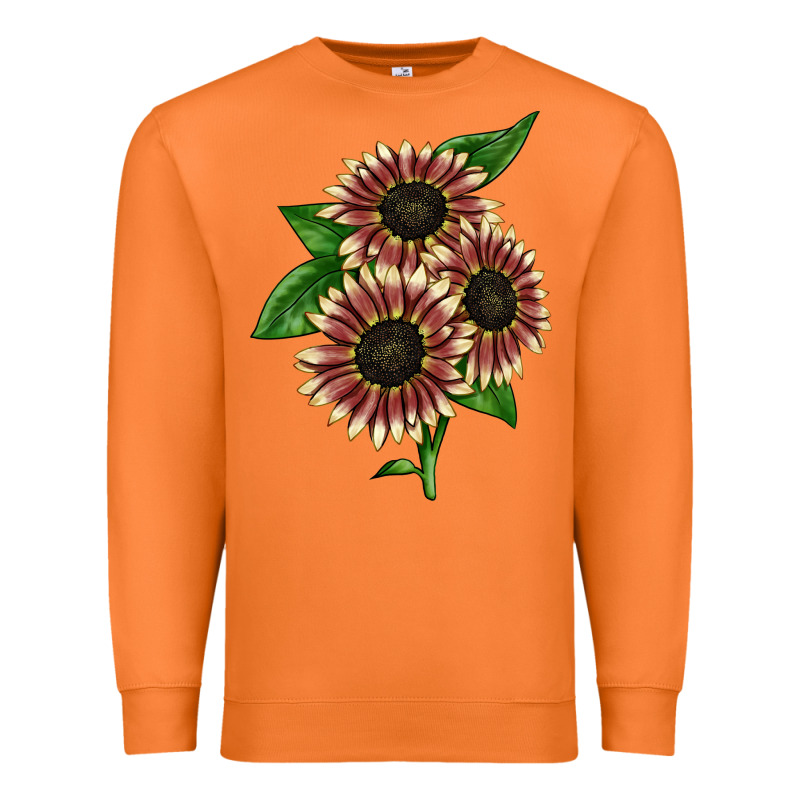 Strawberry Blonde Sunflower Premium Sweatshirt by LillyAllenDesigns | Teevron