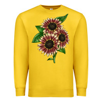 Lemon strawberry blonde sunflower Premium Sweatshirt - LillyAllenDesigns