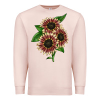 Pale Pink strawberry blonde sunflower Premium Sweatshirt - LillyAllenDesigns