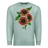 Seafoam strawberry blonde sunflower Premium Sweatshirt - LillyAllenDesigns
